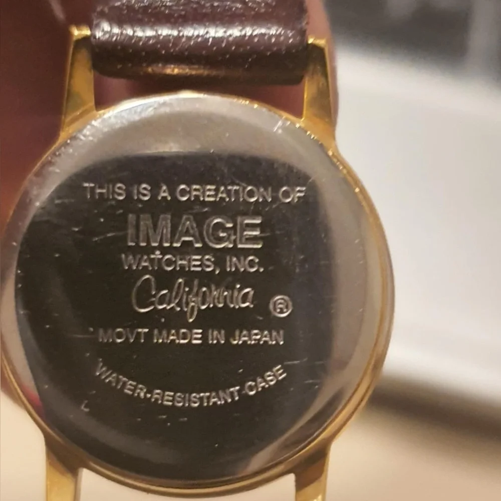 🦋10/$20🦋 LOR Inc. Operations Division Goldtone/White Leather Women's Watch